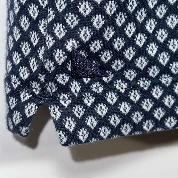 💙UNTUCKIT Men's Polo Golf Shirt - Geometric Design - Large (Slimmer Fit) NWOT - Picture 6 of 16